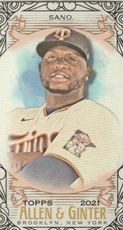 2021 Topps Allen and Ginter Mini Black Border #173 Miguel Sano