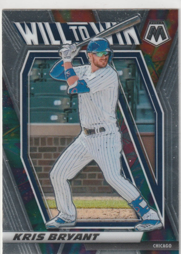 2021 Panini Mosaic Will to Win #3 Kris Bryant