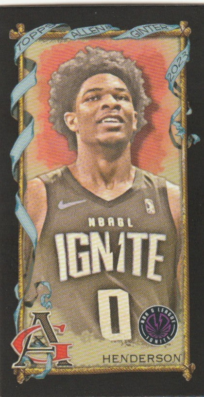 2023 Topps Allen and Ginter Mini Black Border #265 Scoot Henderson