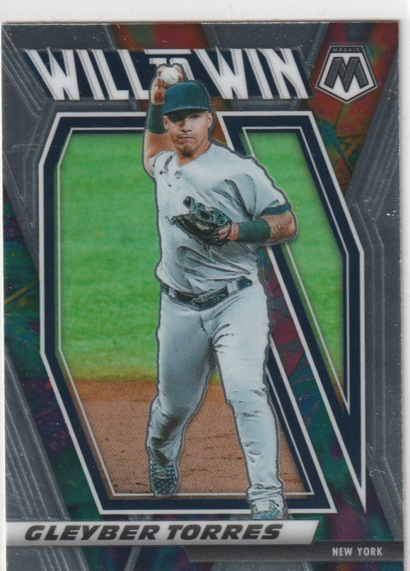 2021 Panini Mosaic Will to Win #7 Gleyber Torres