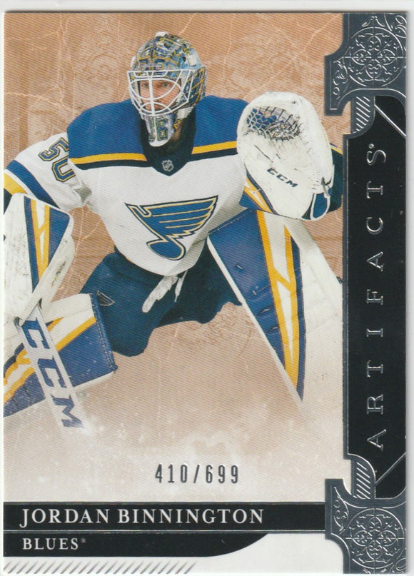2019-20 Artifacts #137 Jordan Binnington S - 410/699