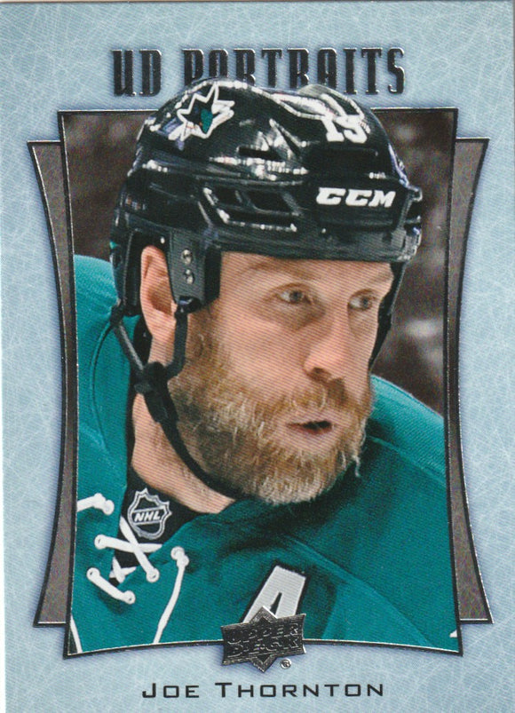 2016-17 Upper Deck UD Portraits #P4 Joe Thornton